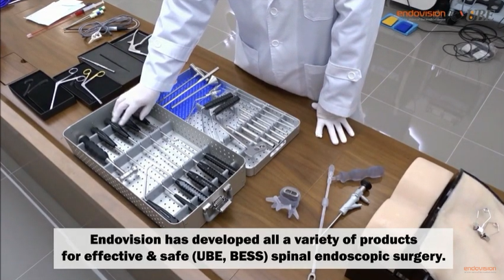 UBE/BIPOTAL Surgery Procedure with Dummy